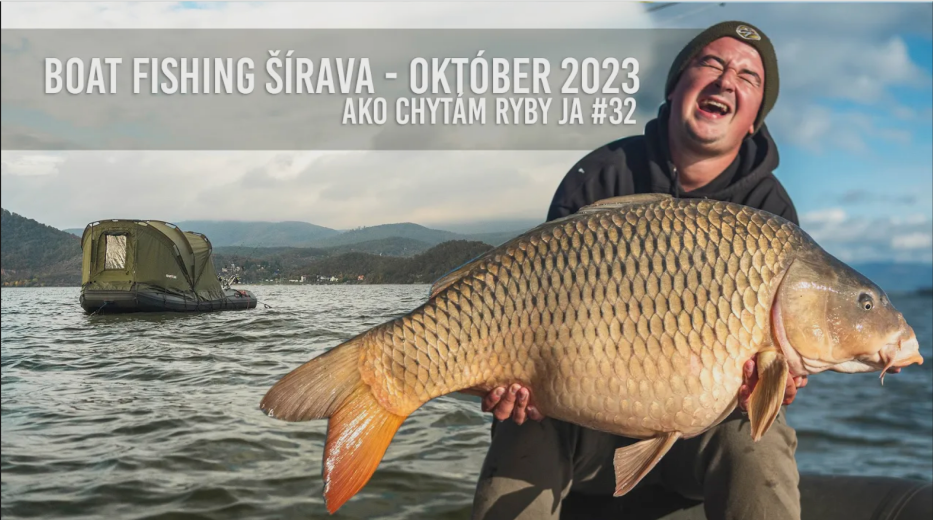 Zemplínska Šírava Boat Fishing Október 2023 Lov Kapra